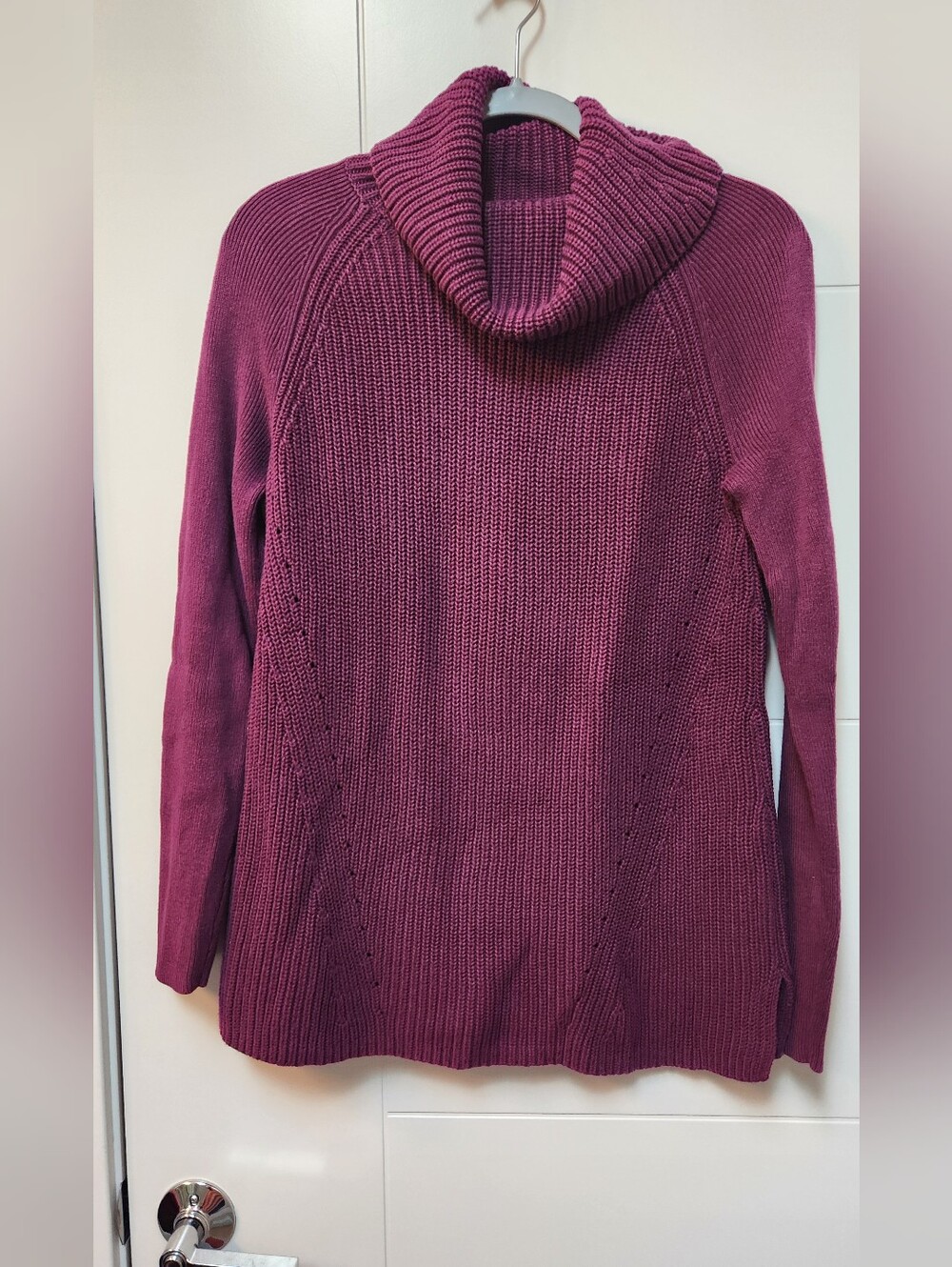 Lands End Womens Cowl Turtleneck Sweater - Small